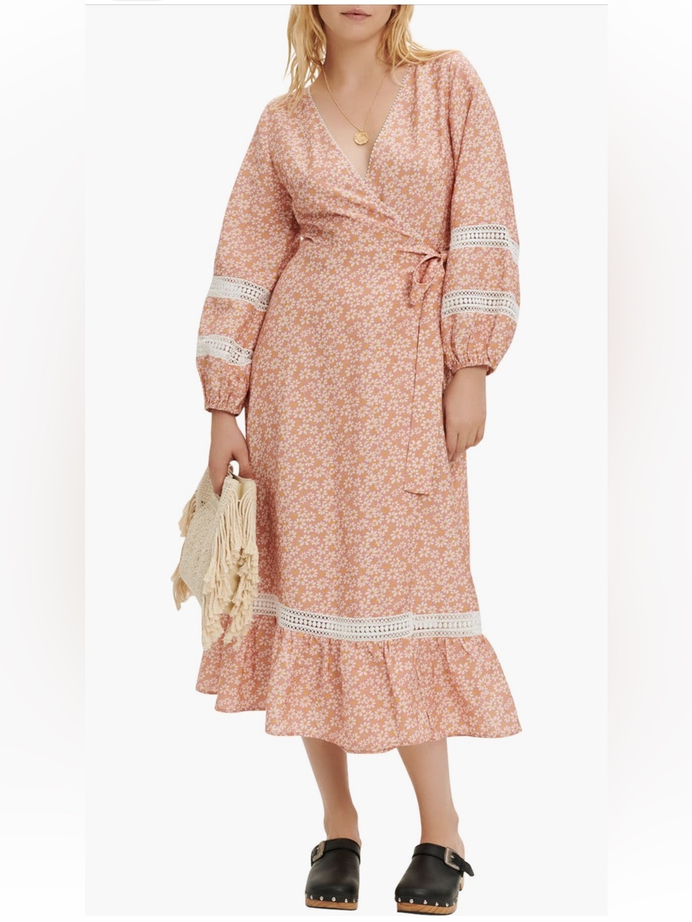 Maje Restella Floral Long Sleeve
Maxi Dress